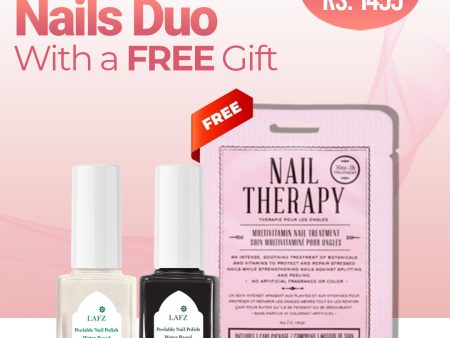 Pretty Nails Bundle 3 - Halal Peelable Nail Polish 305 Black Raven - Halal Peelable Nail Polish 306 Frosted Pearl -  Kocostar Nail Therapy Online now