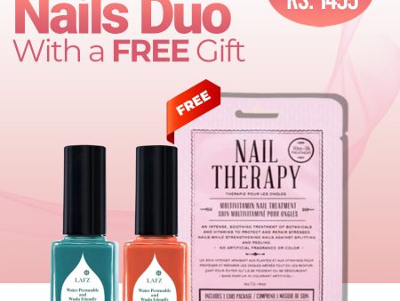 Pretty Nails Bundle 2 - Halal Breathable Nail Polish 521 Burnt Brick - Halal Breathable Nail Polish 520 Tropical Teal - Kocostar Nail Therapy Online now