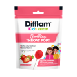 Difflam Kids Soothing Throat Pops - Strawberry Supply