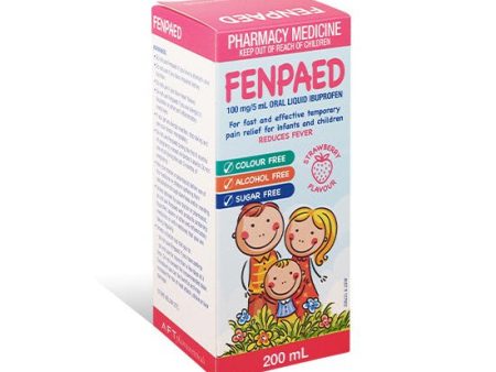 Fenpaed Ibuprofen Oral Liquid - Strawberry Flavour For Discount