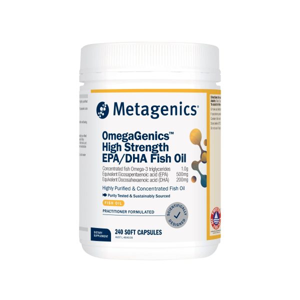 Metagenics OmegaGenics High Strength EPA DHA Fish Oil For Sale