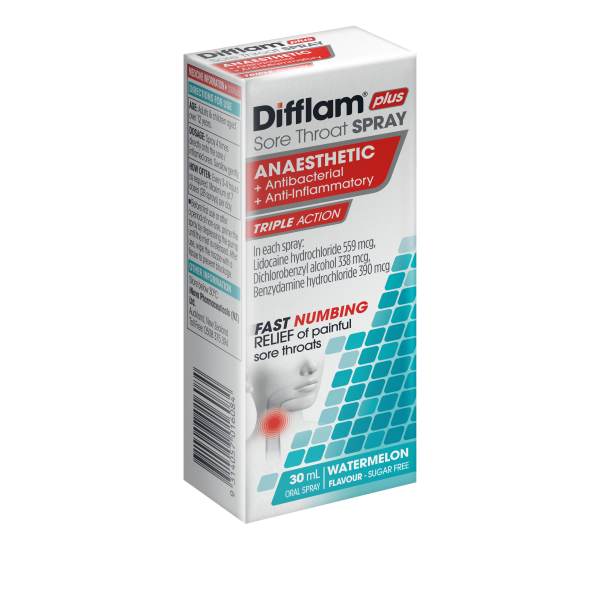 Difflam Plus Anaesthetic Sore Throat Spray on Sale