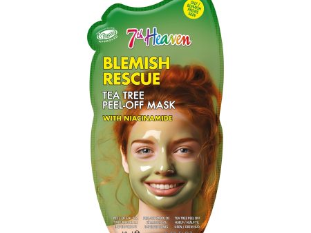 7th Heaven Blemish Rescue Tea Tree Peel-Off Mask with Niacinamide Online Hot Sale