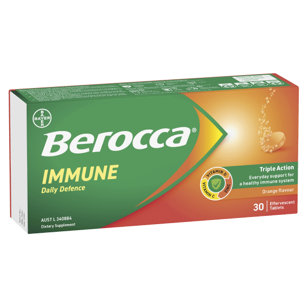 Berocca Immune Daily Defence Orange Flavour Effervescent Tablet Supply