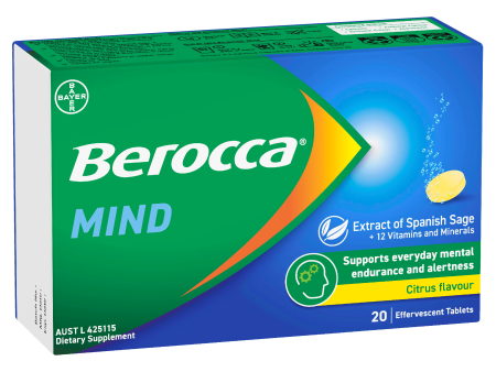 Berocca Mind Citrus Flavour Effervescent Tablets Online Hot Sale