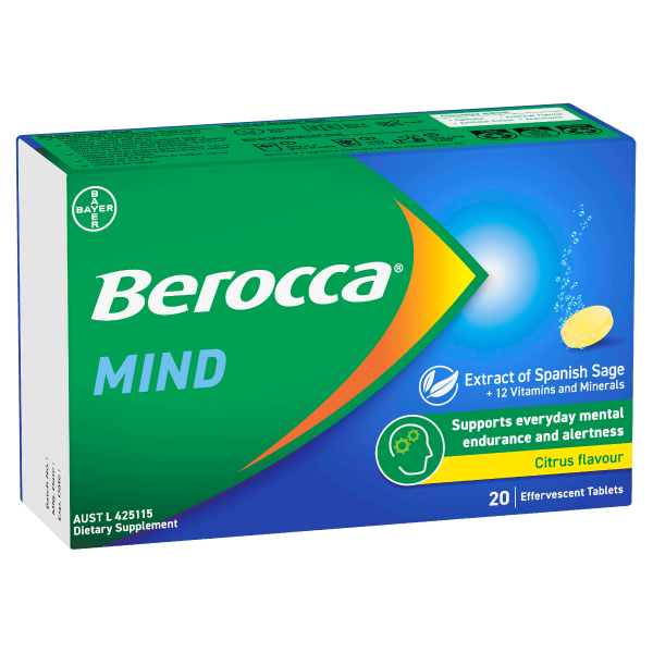 Berocca Mind Citrus Flavour Effervescent Tablets Online Hot Sale