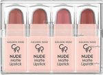 Golden Rose - Nude Matte Lipstick Mix - Set of 4 matte mini lipsticks Hot on Sale