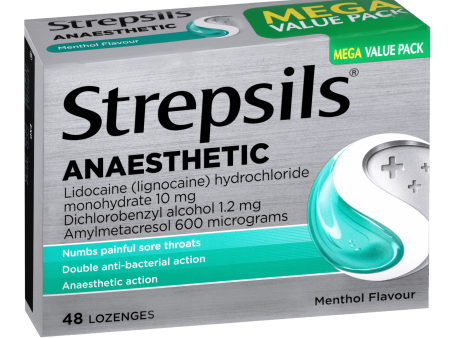 Strepsils Anaesthetic Lozenges - Menthol Flavour Sale