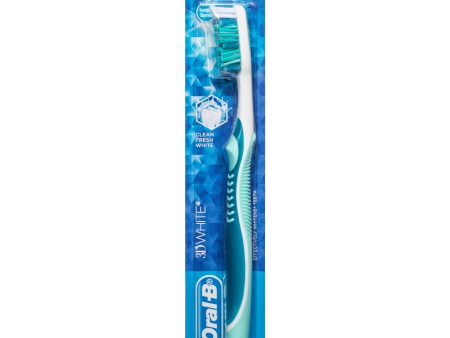 Oral-B 3D White Clean Fresh White Toothbrush - Medium on Sale