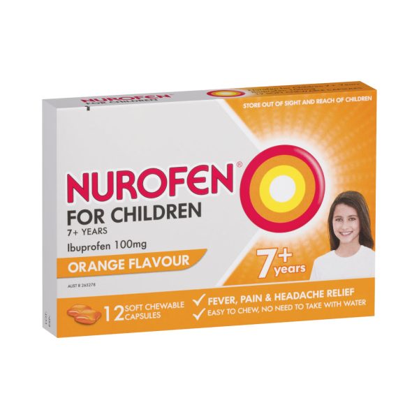 Nurofen for Children 7+ Years Pain & Fever Relief - Orange Flavour Online