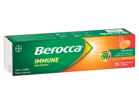 Berocca Immune Daily Defence Orange Flavour Effervescent Tablet Supply