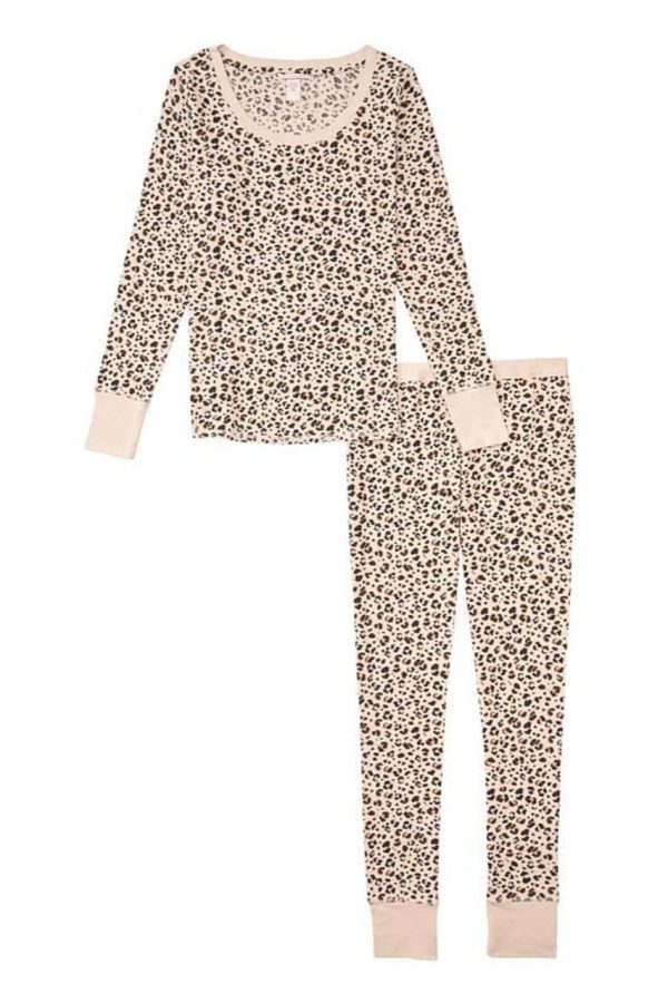 Victoria s Secret - Cheetah - Thermal Pajama Set Online now