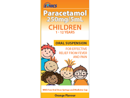 ETHICS for Children 1 - 12 Years Pain & Fever Relief - Orange Flavour Cheap