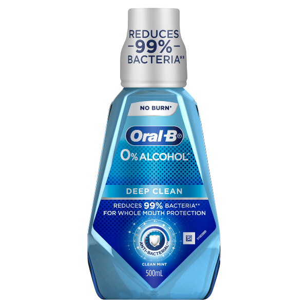 Oral-B Deep Clean Anti-Bacterial Mouthwash - Clean Mint For Cheap