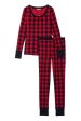 Victoria s Secret - Red Check- Thermal Pajama Set For Sale