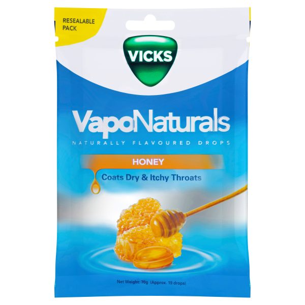 Vicks VapoNaturals Naturally Flavoured Drops - Honey Online Hot Sale