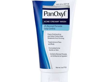 PanOxyl Antimicrobial Acne Creamy Wash, 4% Benzoyl Peroxide Hot on Sale