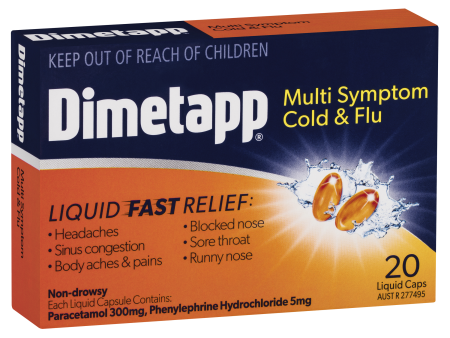 Dimetapp Multi Symptom Cold & Flu Liquid Capsules Online Hot Sale