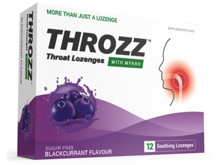 Throzz Throat Lozenges with Myrrh - Blackcurrant Flavour For Discount