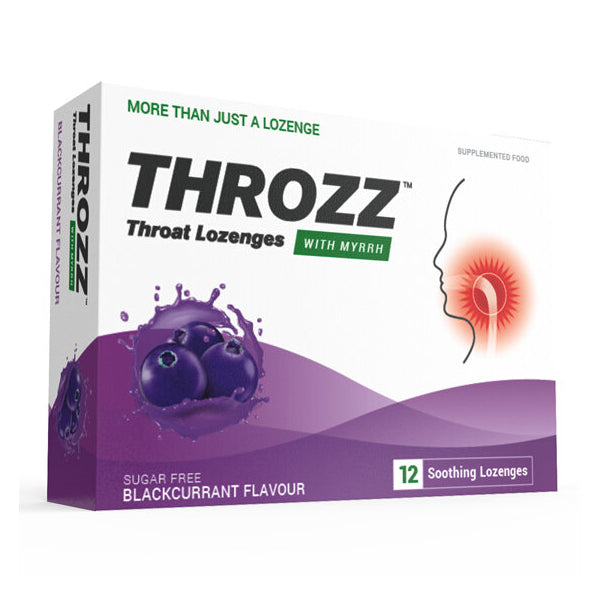 Throzz Throat Lozenges with Myrrh - Blackcurrant Flavour For Discount