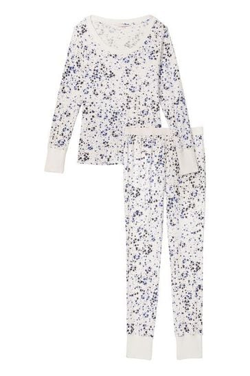 Victoria s Secret - Stars - Thermal Pajama Set For Discount