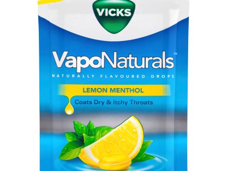 Vicks VapoNaturals Naturally Flavoured Drops - Lemon Menthol Online Hot Sale