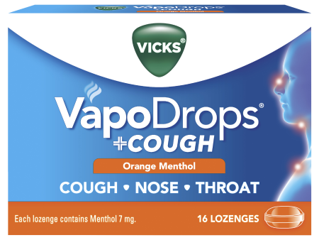 Vicks VapoDrops + Cough - Orange Menthol Fashion