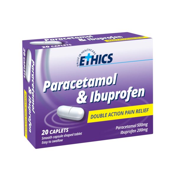 ETHICS Paracetamol & Ibuprofen Double Action Pain Relief For Discount