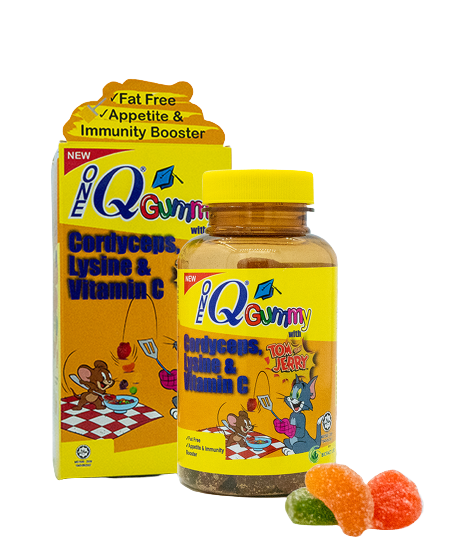 One Q Gummy Cordyceps,Lysince&Vitamin C Bottle Online Hot Sale