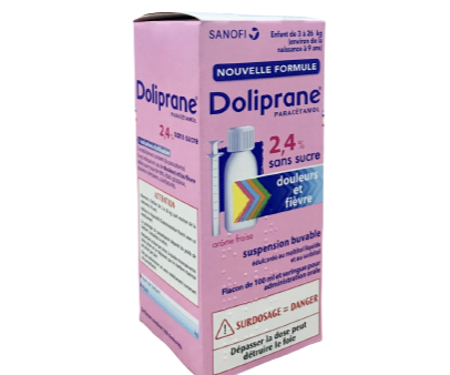 DOLIPRANE 2.4% Syrup 100ML on Sale