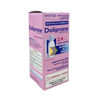 DOLIPRANE 2.4% Syrup 100ML on Sale