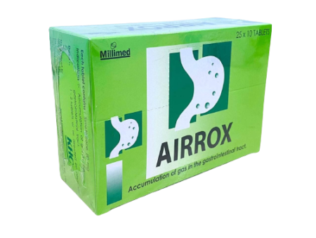 Airrox Simethicone 80mg 25x10Tab Box Online Sale