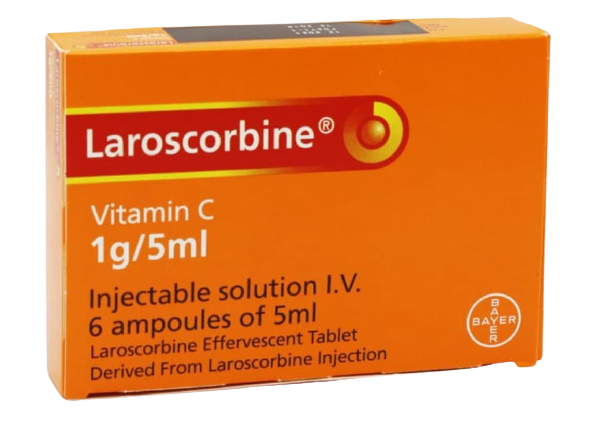 Laroscorbine Vitamin C 1g 5ml (Inj Soln IV 6 amps of 5 ml) For Sale