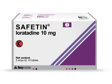 Safetin 10mg (Loratadine) 50Tab Box Hot on Sale